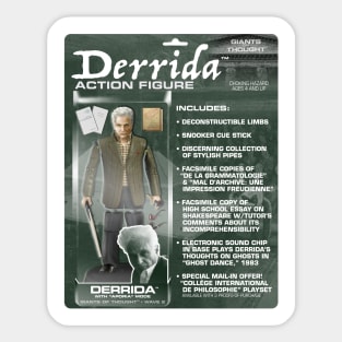 Derrida Action Figure Sticker